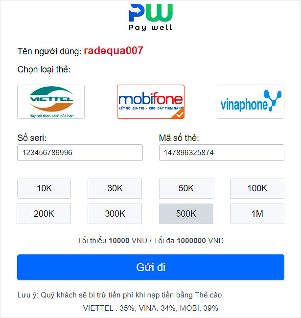 Lựa chọn thẻ cào từ 3 nhà mạng lớn tại Việt Nam
