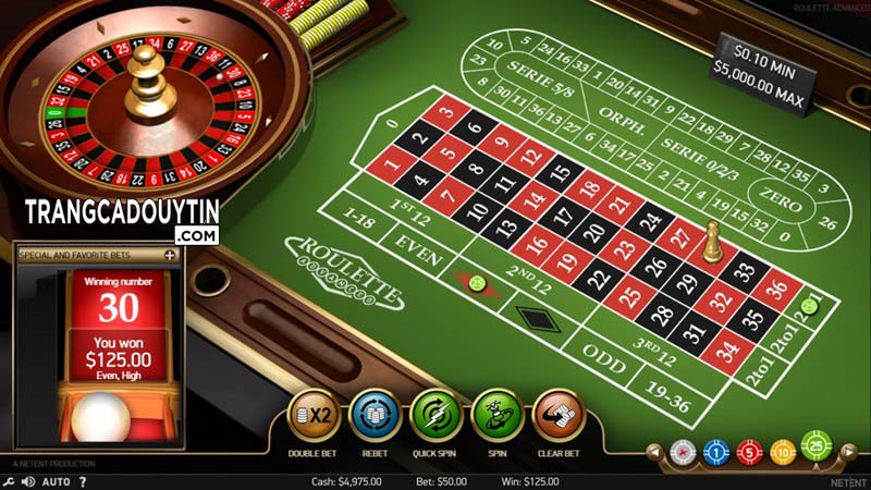 Roulette – Game đánh bài online ăn tiền thật hấp dẫn